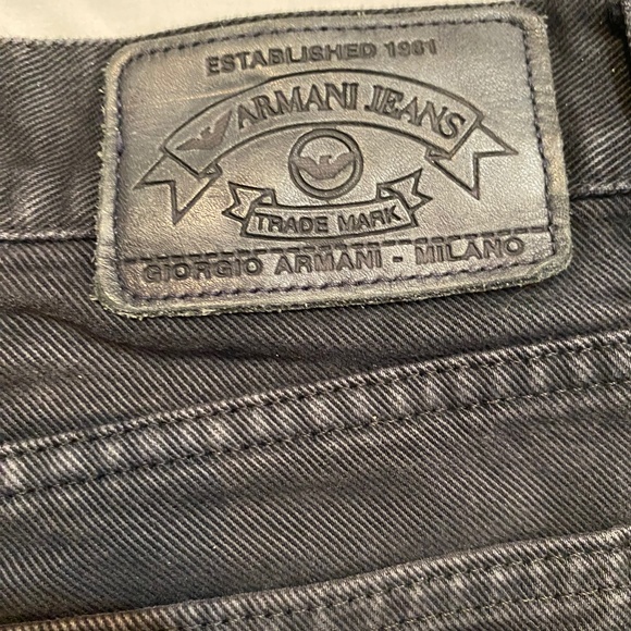 ARMANI JEANS Men’s Black Jeans Sz 36 - Picture 5 of 13